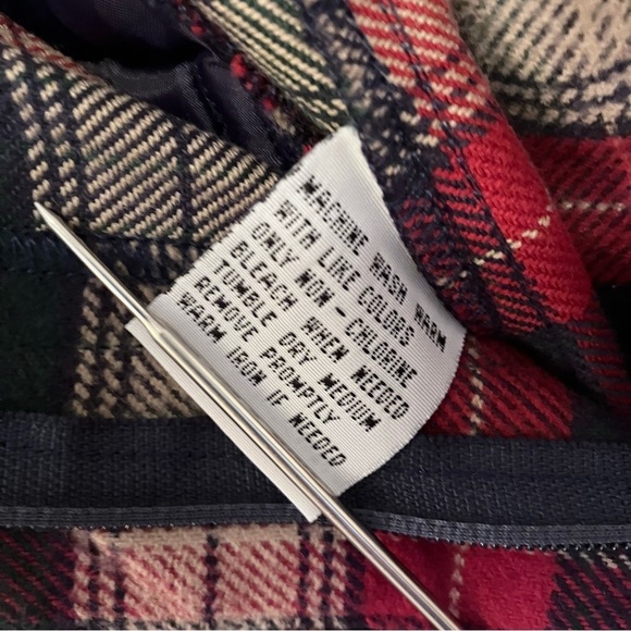 VTG Talbots Size 6P Plaid Cotton Trouser Shorts Pleated Preppy Old Money - Picture 5 of 6